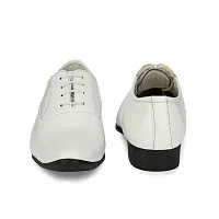 Stylish Patent Leather White Derby Lace-Up Office Party Ethnic Wear Mens Formal Shoes-thumb4