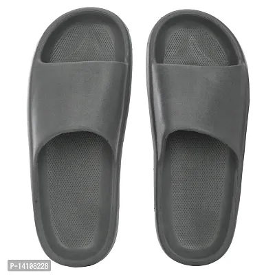 Buy Stylish Grey EVA Solid Sliders For Men Online In India At