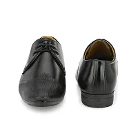 Stylish Premium Leather Black Derby Lace-Up Office Party Ethnic Wear Mens Formal Shoes-thumb4