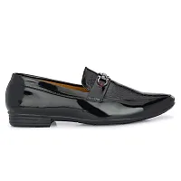 Stylish Patent Leather Black Slip-On Office Party Ethnic Wear Mens Formal Shoes-thumb1