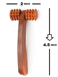 Wooden Handheld Roller Massager-thumb1