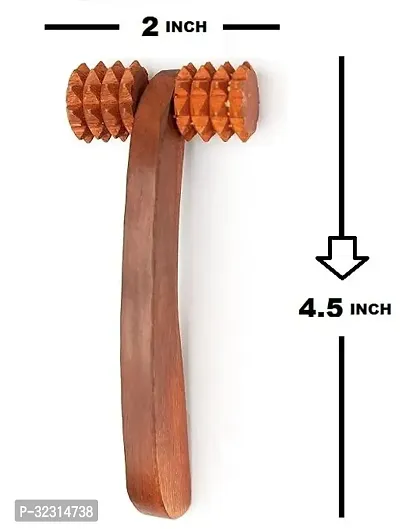 Wooden Handheld Roller Massager-thumb2