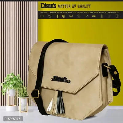 Trendy Synthetic Sling Bag for Women