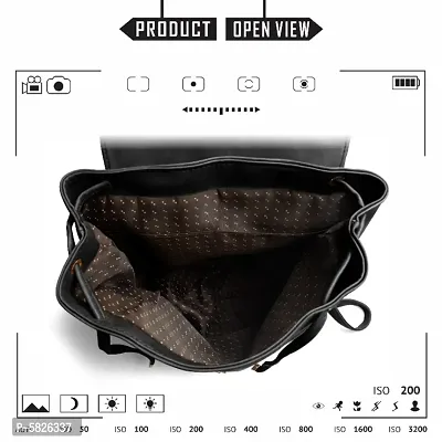 Disan's Cute Stylish Latest Backpack for Women, Girls, Female Student, School Bag for Girls (Black)-thumb3