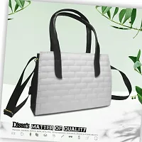 Stylish Brick Women's Handbag for Ladies and Girls (white)-thumb4