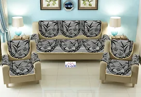 Comfortable Royal Look Velvet 5 Seater Sofa Covers - Set of 6 Pieces-thumb1