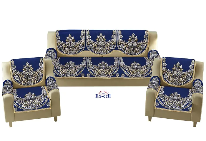 Royal Look Velvet 5 Seater Sofa Covers