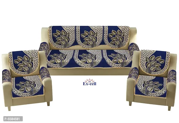 Comfortable Royal Look Velvet 5 Seater Sofa Covers - Set of 6 Pieces