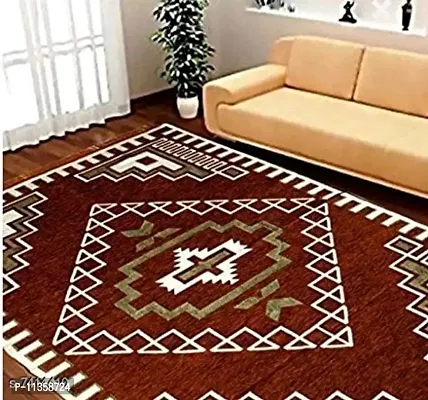 excell loomtex Presents Velvet Carpet - |60"" inch x 84"" inch | 150 cm x 210 cm | 5 Feet x 7 Feet |-thumb0