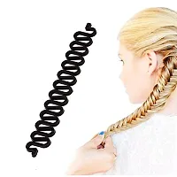 VSAKSH Multi Hairstyle Tools Women Magic Donut Hair Bun Maker Braiding Twist Hair Clip Accessories/Hair Accessories for Women - Black (Black-3)-thumb4