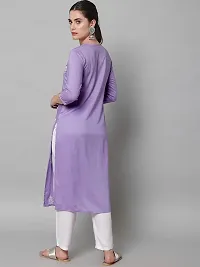 ANGITA Women Chikan Embroidery Kurta-thumb1