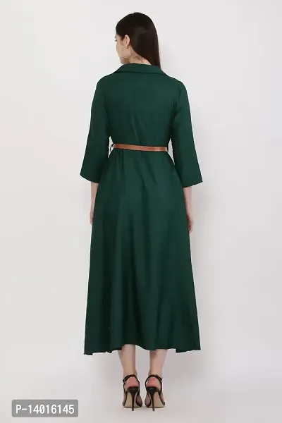 Stylish Poly Crepe Dress For Women-thumb2