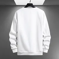 White Full Sleeve Round Neck T-shirts-thumb1