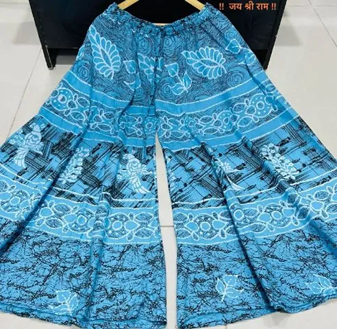 Stunning Cotton Printed Palazzos For Women