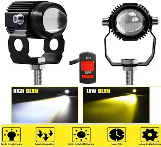 Driving Fog Lamp White Yellow Spotlight OffRoad 12V With Canbox With Fan Fog Lamp Motorbike,nbsp;