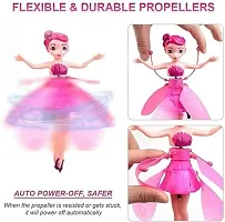 Flying Princess Doll Magic Infrared Induction Control Toy, Play Game RC Flying Toy, Mini Drone Indoor and Outdoor Toys for Kids Boys Girls 6 7 8 9 10 Year Old Gifts (Pink Girl)-thumb2