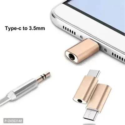 Headphone Splitter Accessory Combo for Type-C Earphone 3.5mm Jack Adapter with 3.5mm to Type c Audio Connector-thumb3