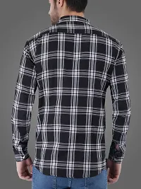 Stylish Cotton Blend Checked Casual Shirt for Men-thumb1