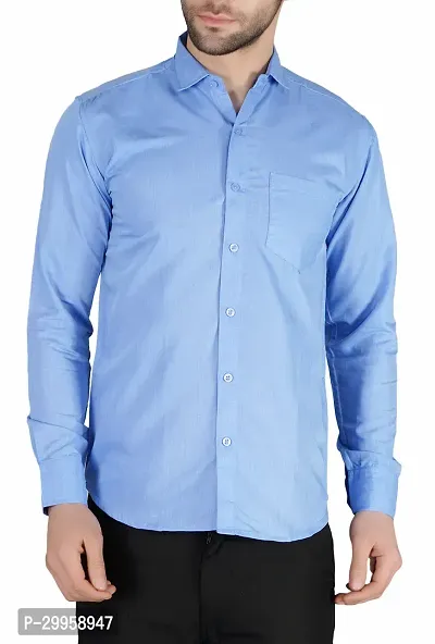 Stylish Cotton Blend Long Sleeves Casual Shirt for Men-thumb0