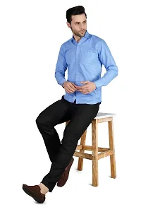 Stylish Cotton Blend Long Sleeves Casual Shirt for Men-thumb1