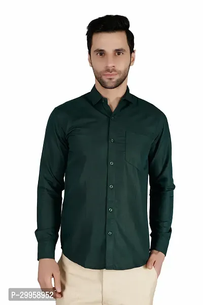 Stylish Cotton Blend Long Sleeves Casual Shirt for Men-thumb2