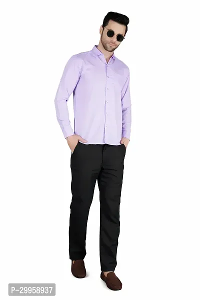Stylish Cotton Blend Long Sleeves Casual Shirt for Men-thumb2