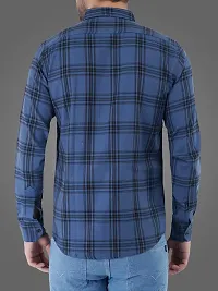 Stylish Cotton Blend Checked Casual Shirt for Men-thumb1