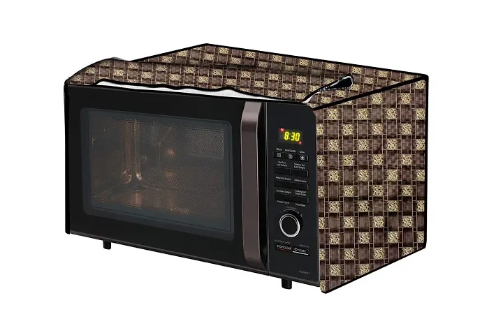 The Furnishing Tree Microwave Oven Cover for Whirlpool 25L Crisp STEAM Conv. MW Oven-MS Basketweave Pattern Brown