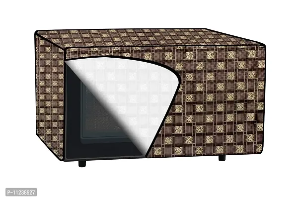 The Furnishing Tree Microwave Oven Cover for Whirlpool 25L Crisp STEAM Conv. MW Oven-MS Basketweave Pattern Brown-thumb5