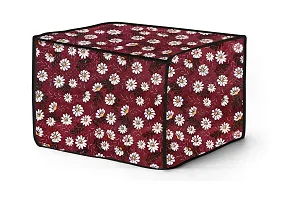 The Furnishing Tree Microwave Oven Cover for Whirlpool 25L Crisp STEAM Conv. MW Oven-MS Floral Pattern Red-thumb2