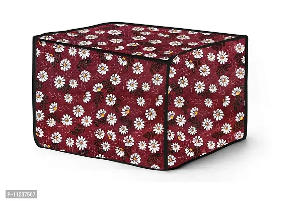 The Furnishing Tree Microwave Oven Cover for Whirlpool 25L Crisp STEAM Conv. MW Oven-MS Floral Pattern Red-thumb3