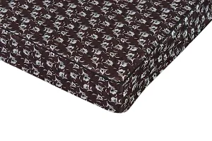 The Furnishing Tree Polyester Mattress Protector Waterproof Size WxL 60x78 Inches Queen Size Floral Pattern Dark Brown-thumb2