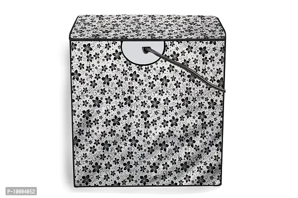 The Furnishing Tree Washing Machine Cover Floral pattern grey Compatible for Whirlpool 6.2Kg Semi-Automatic Top Loading Superb Atom-thumb5