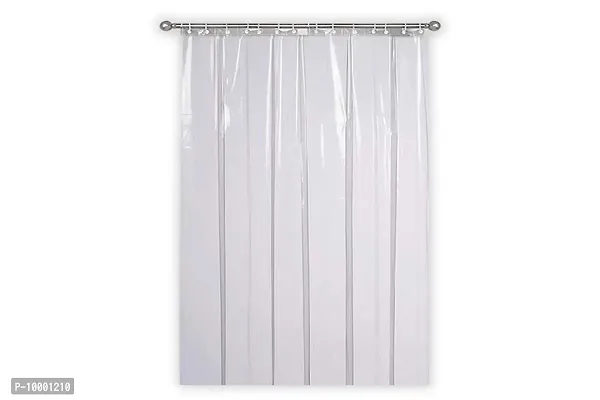 The Furnishing Tree 0.15mm PVC AC Transparent Curtain - (4.5 X 9 Ft) Or (54 X 108 Inches) Set of Two-thumb5