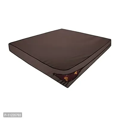 The Furnishing Tree Polyester Waterproof Large Queen Size 60x78X8 inches (WxLxH) Zippered Mattress Cover Coffee-thumb2