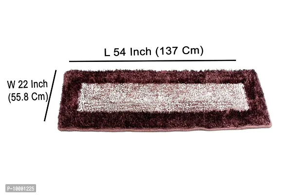 The Furnishing Tree Rugs/Floor Runner Large Anti Skid Dark Brown Color Eco Certified Size WxL 56x137 cm-thumb5