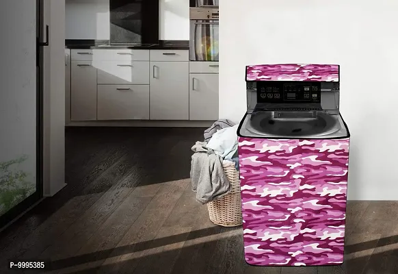 The Furnishing Tree PVC Washing Machine Cover Fully Automatic LG 6.5 kg Inverter Top Loading T7569NDDLH.ASFPEIL Purple-thumb2