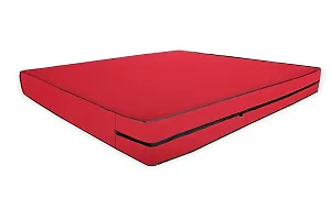 The Furnishing Tree Polyester Waterproof Large King Size 72X78X6 inches (WxLxH) Zippered Mattress Cover Red-thumb2