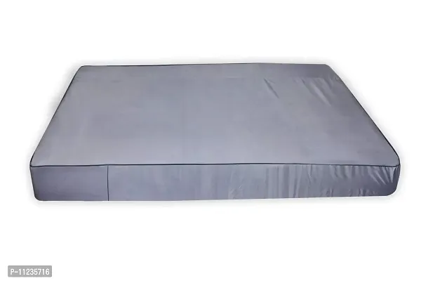The Furnishing Tree Polyester Mattress Protector Waterproof Size WxL 72x78 Inches DoubleBed King Size Grey Color-thumb0