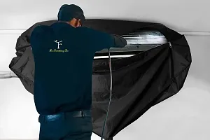 The Furnishing Tree Split AC Service Wash Bag Cover Waterproof Large Black Color-thumb1