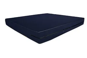 The Furnishing Tree Dust & Waterproof Single Size 36X72X8 inches (WxLxH) Zippered Mattress Cover Blue-thumb2