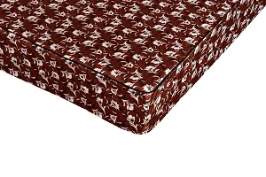 The Furnishing Tree Polyester Mattress Protector Waterproof Size WxL 36x72 inches Single Bed one Unit Floral Pattern Coffee Brown-thumb2