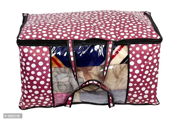 The Furnishing Tree Blanket Bag/Storage Bag/Quilt Bag Large Size Polka dot Pattern Pink-thumb2