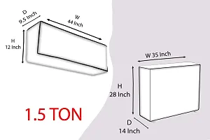 The Furnishing Tree Split AC Cover for Indoor and Outdoor units of 2 Ton waterproof Yellow Colour-thumb3