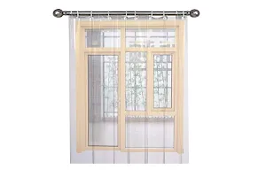 The Furnishing Tree Transparent AC Curtain Width 4.5 feet Length 6 feet 0.30mm Thickness with 8 Hooks-thumb1