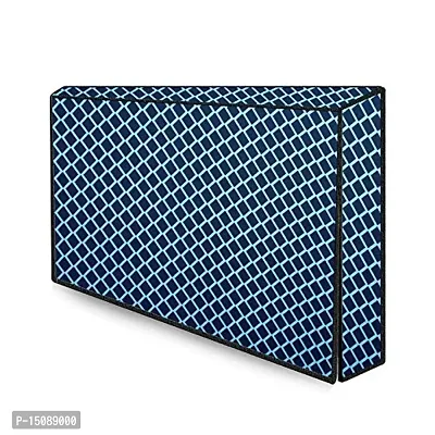 The Furnishing Tree Waterproof LED/LCD/Monitor TV Cover for All 24 Inch Models Checkered Pattern Blue