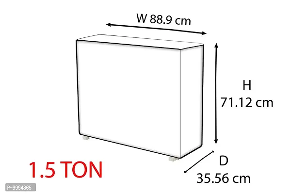 The Furnishing Tree AC Cover Outdoor Unit for 1.5 ton Yellow Color-thumb3