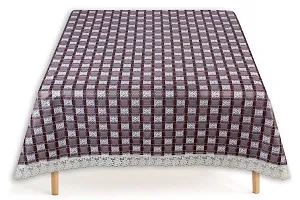 The Furnishing Tree Waterproof Square Shaped Table Cover with White Border Lace-thumb1