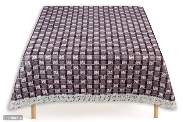 The Furnishing Tree Waterproof Square Shaped Table Cover with White Border Lace-thumb2