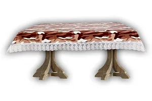 The Furnishing Tree Rectangle Shaped 2 Seater Table Cover WxL 45x70 inches with White Border lace-thumb2